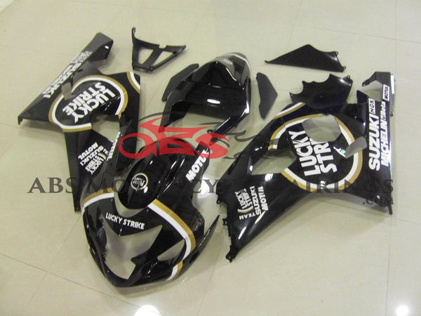 SUZUKI GSXR750 (2004-2005) BLACK LUCKY STRIKE FAIRINGS