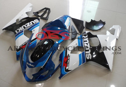 Suzuki GSXR600 (2004-2005) Dark Blue, White & Black Fairings