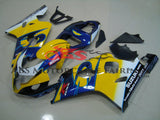 Yellow and Blue Fairing Kit for a 2004 & 2005 Suzuki GSX-R750 motorcycle