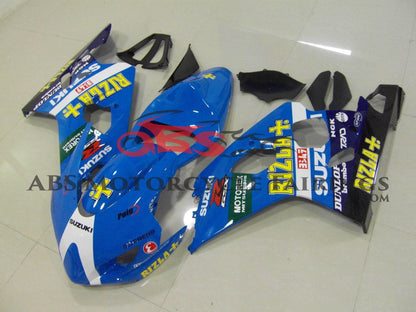 Blue Rizla Race Fairing Kit for a 2004 & 2005 Suzuki GSX-R600 motorcycle