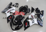Black and White West Fairing Kit for a 2004 & 2005 Suzuki GSX-R750 motorcycle