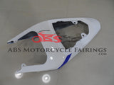 White, Blue and Red Fairing Kit for a 2004 & 2005 Suzuki GSX-R750 motorcycle
