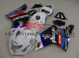 Suzuki GSXR600 (2004-2005) White, Blue & Red Fairings