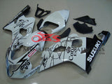 SUZUKI GSXR750 (2004-2005) WHITE & BLACK CORONA FAIRINGS