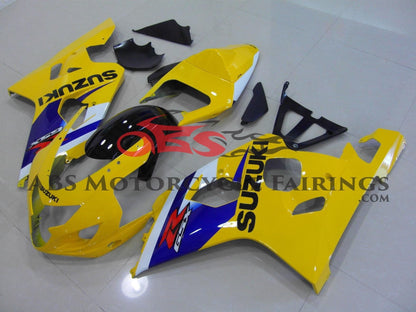 Suzuki GSXR600 (2004-2005) Yellow, Blue & White Fairings