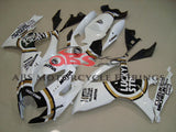 White Lucky Strike Fairing Kit for a 2006 & 2007 Suzuki GSX-R600 motorcycle