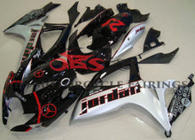 Black, Silver and Red Michael Jordan Fairing Kit for a 2006 & 2007 Suzuki GSX-R600 motorcycle