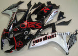 Black, Silver and Red Michael Jordan Fairing Kit for a 2006 & 2007 Suzuki GSX-R600 motorcycle