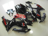 Suzuki GSXR600 (2006-2007) Black Fairings with Red Stickers
