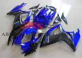 Blue and Matte Black Fairing Kit for a 2006 & 2007 Suzuki GSX-R750 motorcycle