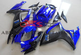 Blue and Matte Black Fairing Kit for a 2006 & 2007 Suzuki GSX-R600 motorcycle