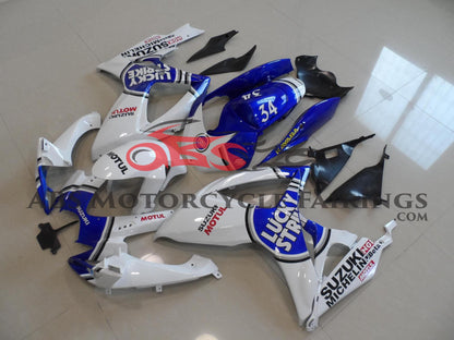 Suzuki GSXR600 (2006-2007) White & Blue Lucky Strike Fairings