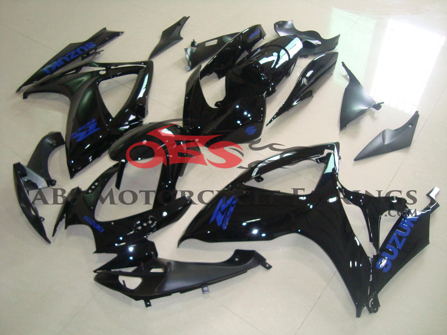 Suzuki GSXR600 (2006-2007) Black & Blue Fairings