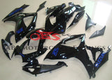 Black and Blue Fairing Kit for a 2006 & 2007 Suzuki GSX-R600 motorcycle