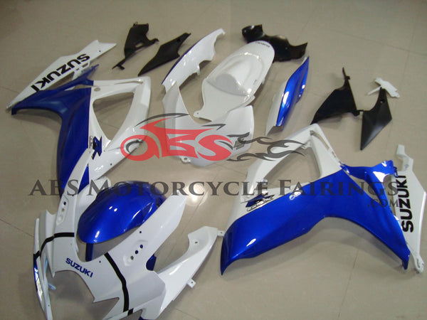 Suzuki GSXR600 (2006-2007) White & Blue Fairings