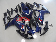 Dark Blue and Black Fairing Kit for a 2006 & 2007 Suzuki GSX-R600 motorcycle
