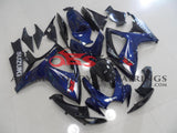 Dark Blue and Black Fairing Kit for a 2006 & 2007 Suzuki GSX-R600 motorcycle