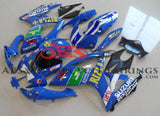 Blue Rizla Fairing Kit for a 2006 & 2007 Suzuki GSX-R600 motorcycle