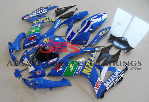 Blue Rizla Fairing Kit for a 2006 & 2007 Suzuki GSX-R750 motorcycle