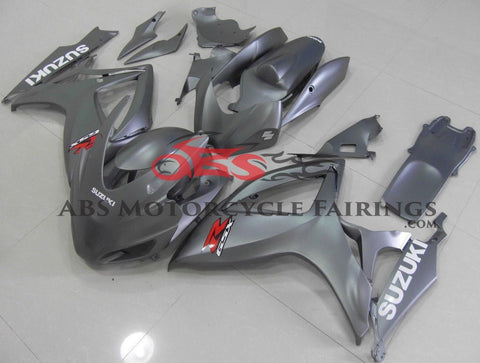 Silver Race Fairing Kit for a 2006 & 2007 Suzuki GSX-R600 motorcycle