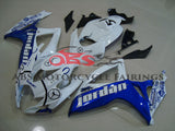 White and Blue Michael Jordan Fairing Kit for a 2006 & 2007 Suzuki GSX-R750 motorcycle