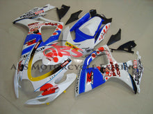 Suzuki GSXR600 (2006-2007) White, Blue & Red Pepe Phone Fairings