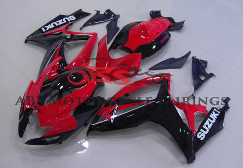 Red and Black Fairing Kit for a 2006 & 2007 Suzuki GSX-R750 motorcycle