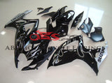 Suzuki GSXR600 (2006-2007) Black & Gray Flame Fairings 