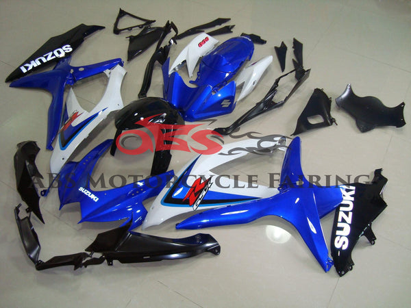 Suzuki GSXR750 (2008-2010) Blue, White & Black Fairings