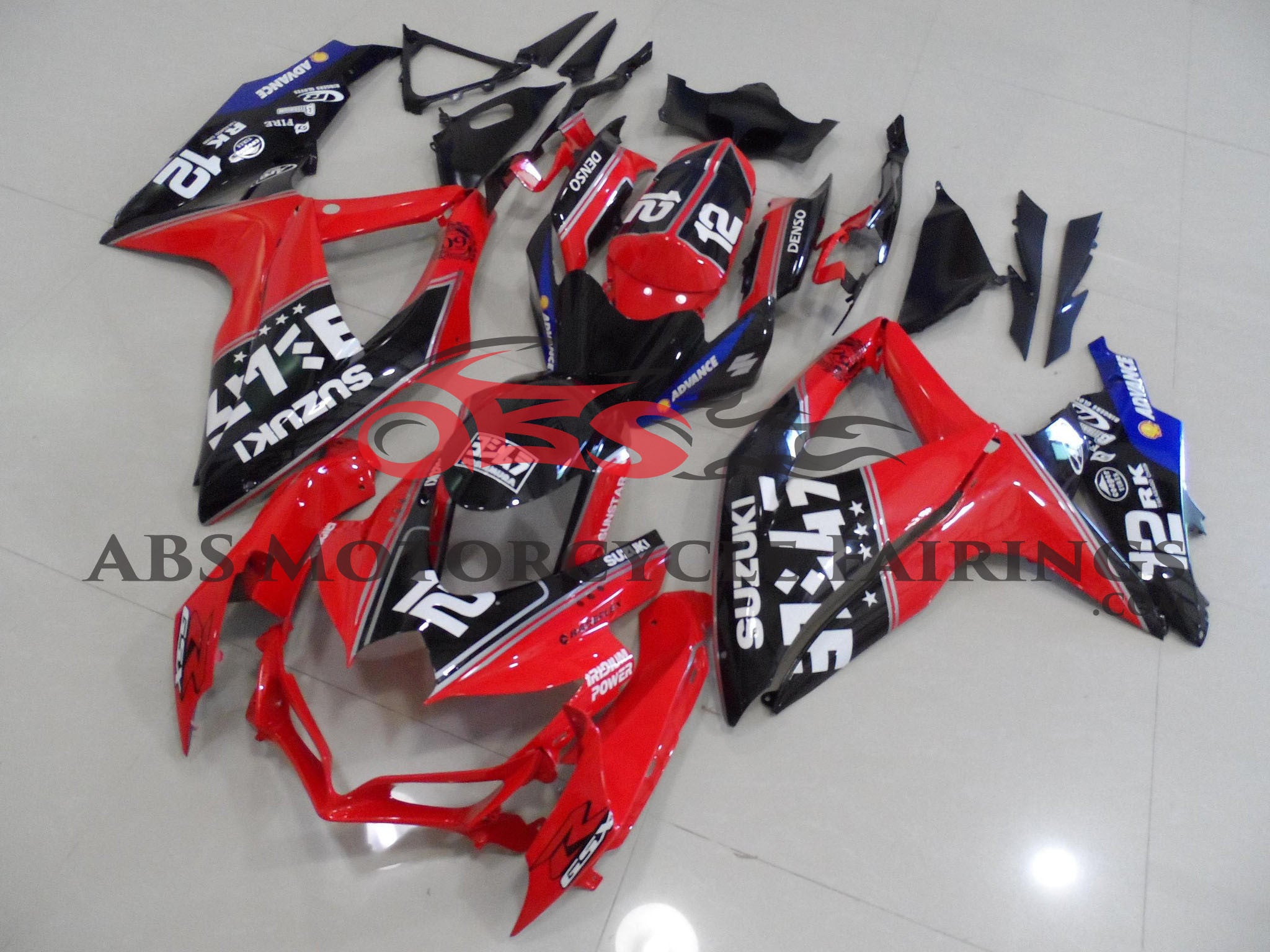 Suzuki GSXR600 (2008-2010) Red, Black and Blue Fairings