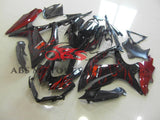 Suzuki GSXR750 (2008-2010) Black & Candy Apple Red Flame Fairings