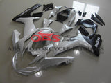 Suzuki GSXR600 (2011-2023) Pearl White & Black Fairings at KingsMotorcycleFairings.com
