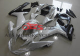 Suzuki GSXR600 (2011-2023) Pearl White & Black Fairings at KingsMotorcycleFairings.com