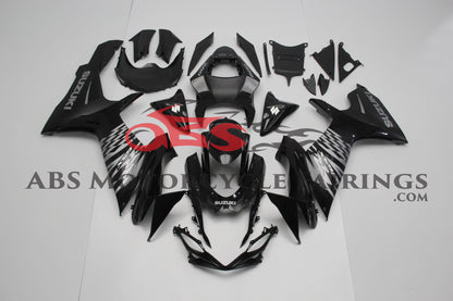 Suzuki GSXR600 (2011-2023) Black & Silver Fairings at KingsMotorcycleFairings.com