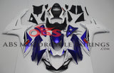 Suzuki GSXR750 (2011-2023) White & Blue Fairings