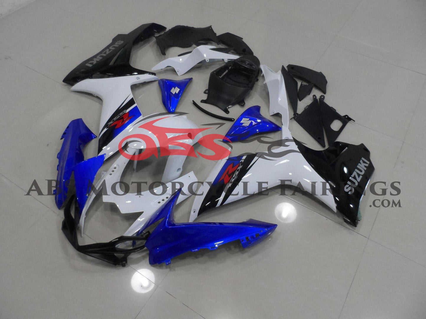 Suzuki GSXR600 (2011-2023) Blue, White & Black Fairings at KingsMotorcycleFairings.com