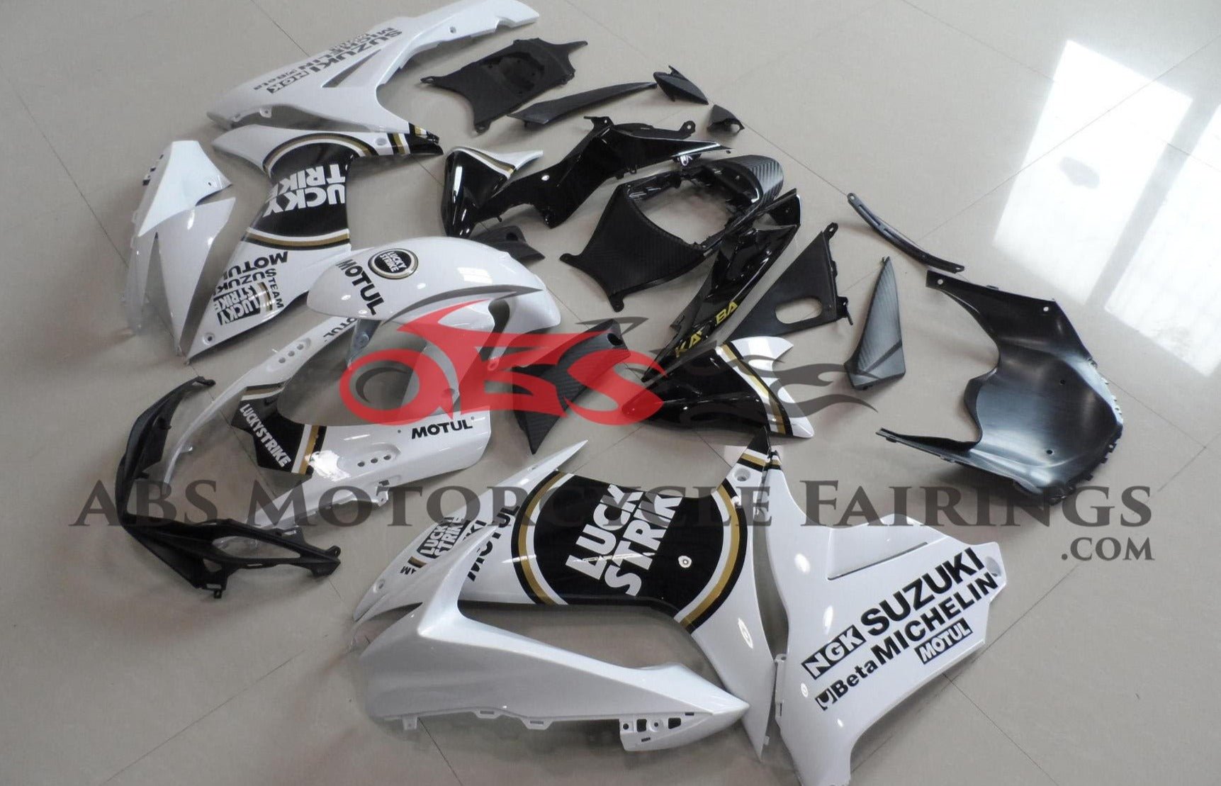 Suzuki GSXR600 Fairings (2011-2023) White Lucky Strike – Kings ...