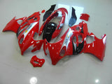 Red, Black and Silver fairing kit for a 1995-2007 Suzuki GSX600F Katana motorcycle. This is a compression molded fairing kit which will require modifications for proper fitment