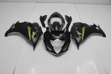 Matte Black and Gold fairing kit for a 2008, 2009, 2010, 2011 & 2012 Suzuki GSX650F motorcycle