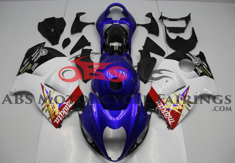 Suzuki GSXR1300 Hayabusa (1999-2007) Blue, White & Red Fairings