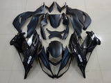 Fairing kit for a Kawasaki Ninja ZX6R 636 (2007-2008) Matte Black, Gloss Black & White