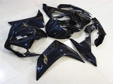 Black and Gold Fairing Kit for a 2007 & 2008 Yamaha YZF-R1 motorcycle