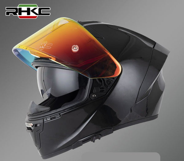 Gloss Black RHKC 360 Motorcycle Helmet at KingsMotorcycleFairings.com
