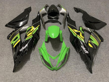 Black, Green, Yellow and Gray Fairing Kit for a 2013, 2014, 2015, 2016, 2017 & 2018 Kawasaki ZX-6R 636 motorcycle