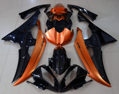 Yamaha YZF-R6 (2008-2016) Black & Orange Fairings