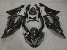Black, White and Green Fairing Kit for a 2013, 2014, 2015, 2016, 2017 & 2018 Kawasaki ZX-6R 636 motorcycle