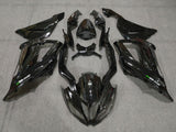Black, White and Green Fairing Kit for a 2013, 2014, 2015, 2016, 2017 & 2018 Kawasaki ZX-6R 636 motorcycle