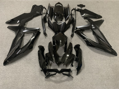 Gloss Black Fairing Kit for a 2008, 2009, & 2010 Suzuki GSX-R600 motorcycle