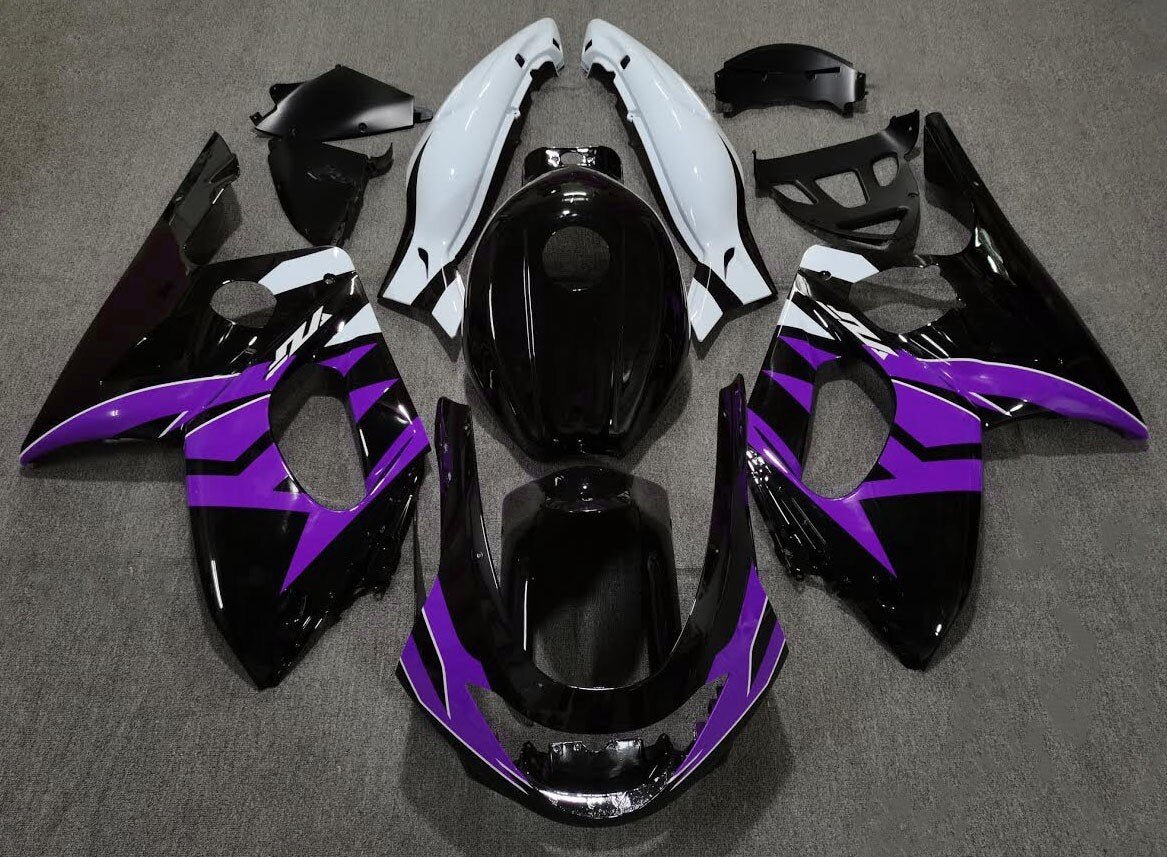 YAMAHA YZF600R (1998-2007) BLACK, PURPLE & WHITE FAIRINGS