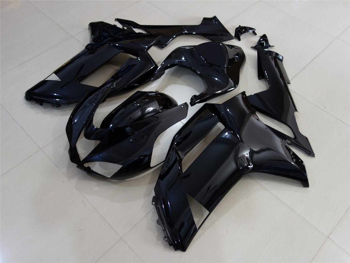 All Black Fairing Kit for a 2007 & 2008 Kawasaki Ninja ZX-6R 636 motorcycle